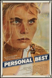 3x0163 PERSONAL BEST signed 1sh 1982 by Mariel Hemingway, great close up as the determined athlete!