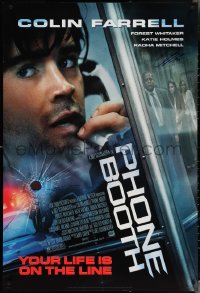 3x0128 PHONE BOOTH signed DS style A 1sh 2003 by Colin Farrell, directed by Joel Schumacher!