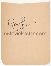 3x0377 ROLAND WINTERS signed 4x5 album page 1940s it can be framed with an original or repro still!