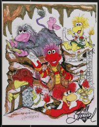 3x0135 BILL DIAMOND signed 11x14 art print 1990s Fraggle Rock puppeteer, cool tribute to Jim Henson!