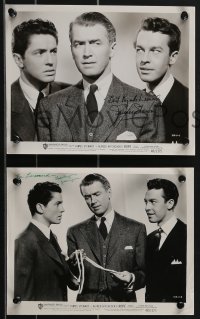 3x0421 ROPE group of 3 signed 8x10 stills 1948 by James Stewart, Farley Granger AND John Dall!