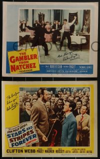 3x0196 DEBRA PAGET signed 3 LCs 1950s Stars and Stripes Forever, The Gambler From Natchez!