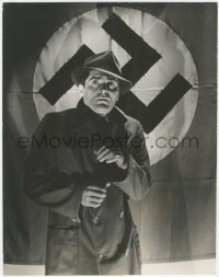 3y0216 CONFESSIONS OF A NAZI SPY deluxe 10.75x13.5 still 1939 Francis Lederer & swastika by Hurrell!