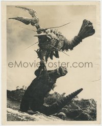 3y0242 GODZILLA VS. THE SEA MONSTER deluxe 11x14 still 1969 Godzilla throws giant lobster Ebirah!