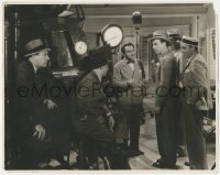 3y0263 KID GALAHAD candid deluxe 11x14 still 1937 Humphrey Bogart & Edward G. Robinson by Bert Six!