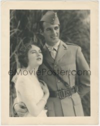 3y0266 LEGION OF THE CONDEMNED candid deluxe 11x14 still 1928 best c/u of Gary Cooper & Fay Wray!