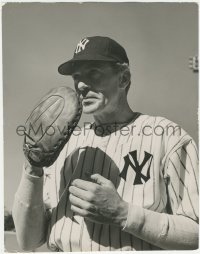 3y0279 PRIDE OF THE YANKEES deluxe 10.75x13.75 still 1942 Gary Cooper as Lou Gehrig by Johnny Florea!