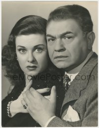 3y0298 WOMAN IN THE WINDOW deluxe 10.5x13.75 still 1944 Edward G. Robinson & Joan Bennett by Lobben!