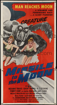 3y0170 MISSILE TO THE MOON 3sh 1959 giant fiendish creature, a strange and forbidding race, rare!