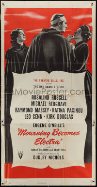 3y0172 MOURNING BECOMES ELECTRA style A 3sh 1948 Rosalind Russell & mother love the same man, rare!