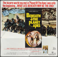 3y0119 BENEATH THE PLANET OF THE APES 6sh 1970 sequel, what lies beneath may be the end, rare!