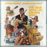 3y0129 MAN WITH THE GOLDEN GUN West Hemi 6sh 1974 Roger Moore as James Bond by Robert McGinnis!