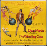 3y0142 WRECKING CREW 6sh 1969 McGinnis art of Dean Martin as Matt Helm, sexy Sommer, Tate & Kwan!