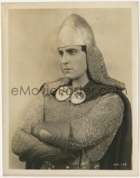 3y1289 BEN-HUR 8x10 still 1925 portrait of Ramon Novarro in title role in chainmail armor & helmet!