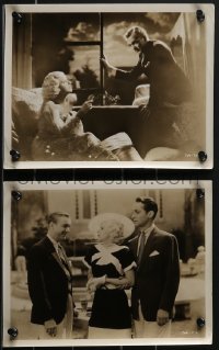 3y1613 BOMBSHELL 2 8x10 stills 1933 great images of sexy Jean Harlow w/ Lee Tracy and Frank Morgan!