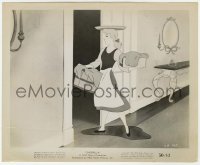 3y1315 CINDERELLA 8.25x10 still 1950 Disney classic cartoon, she's at home doing lots of laundry!