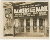 3y1330 DANCERS IN THE DARK candid 8x10 still 1932 incredible theater front w/ Three's a Crowd poster!