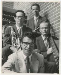 3y1333 DAVE BRUBECK 8x10 still 1950s great portrait with his jazz band by William James Claxton!