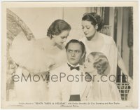 3y1335 DEATH TAKES A HOLIDAY 8x10.25 still 1934 Fredric March w/ Evelyn Venable & two other ladies!