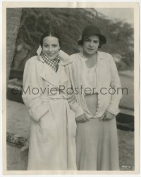 3y1341 DOLORES DEL RIO 8x10.25 still 1932 on location in Hawaii w/Princess Liliokalani Kawananakoa!