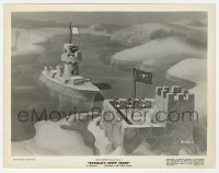 3y1346 DONALD'S SNOW FIGHT 8x10.25 still 1942 pirate Donald Duck in ultimate snow war with nephews!