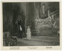 3y1352 DRACULA 8.25x10 still R1951 Tod Browning classic, vampire Bela Lugosi & Helen Chandler in castle!