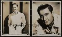 3y1617 ERROL FLYNN 2 8x10 stills 1930s great head & shoulders close up and waist-high!