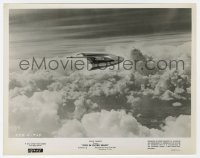 3y1354 EYES IN OUTER SPACE 8x10.25 still 1959 great Disney art of spaceship flying above the clouds!