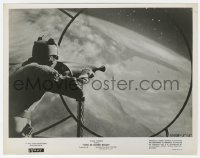 3y1353 EYES IN OUTER SPACE 8x10.25 still 1959 Disney, image of man in space station aiming at Earth!