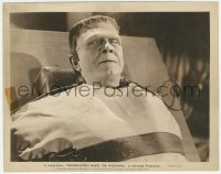 3y1366 FRANKENSTEIN MEETS THE WOLF MAN 8x10.25 still 1943 monster Bela Lugosi strapped to table!