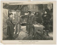 3y1376 GOLD RUSH 8x10.25 still 1925 Mack Swain watches cold Charlie Chaplin ordered out of cabin!