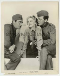 3y1385 HELL'S ANGELS 8x10.25 still 1930 great c/u of Jean Harlow between Ben Lyon & James Hall!