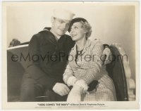 3y1387 HERE COMES THE NAVY 8x10 still 1934 c/u of sailor James Cagney cuddling with Gloria Stuart!