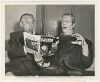 3y1393 HOUSE OF FRANKENSTEIN candid 8x10 still 1944 monster Glenn Strange & Ole Olsen w/ Batman #23!