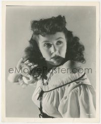 3y1395 HOUSE OF FRANKENSTEIN 8.25x10 still 1944 great close up of scared beauty Elena Verdugo!