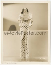 3y1426 LUPE VELEZ 8x10.25 still 1930s the sexy Mexican actress full-length modeling a wild outfit!