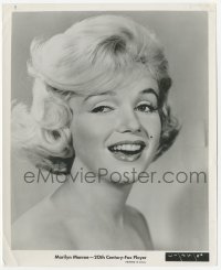 3y1431 MARILYN MONROE 8.25x10 still 1960 sexy head & shoulders portrait from Let's Make Love!