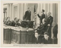 3y1442 MR. SMITH GOES TO WASHINGTON 8x10.25 still 1939 James Stewart sworn in by Harry Carey Sr.!