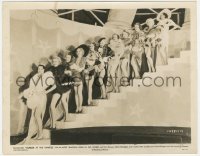 3y1443 MURDER AT THE VANITIES 8x10.25 still 1934 eleven sexy Earl Carroll girls lined up on stairs!