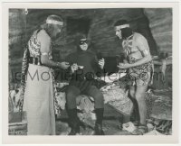 3y1462 PHANTOM 8x10 still 1943 great image of Tom Tyler in costume with native guys, rare serial!