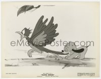 3y1470 PLUTO JUNIOR 8x10.25 still 1942 Pluto's son has a bird's tailfeathers in his mouth, Disney!