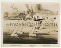 3y1471 POINTER 8x10.25 still 1939 Disney cartoon, great image of Pluto with baby birds on his back!