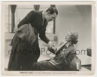 3y1493 SATAN MET A LADY 8x10.25 still 1936 Warren William grabbing Bette Davis, 2nd Maltese Falcon!