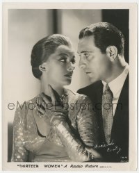 3y1511 THIRTEEN WOMEN 8.25x10 still 1932 half-Indian clairvoyant Myrna Loy with Ricardo Cortez!