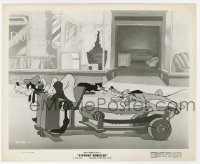 3y1523 VICTORY VEHICLES 8x10 still 1943 Goofy uses Pluto & cat to power his car, Disney WWII, rare!