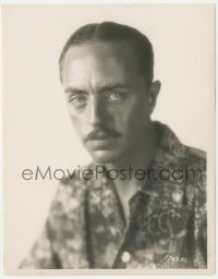 3y1529 WILLIAM POWELL 8x10 key book still 1920s great head & shoulders portrait with cool shirt!