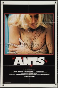 3y0745 ANTS 1sh 1978 close-up of then-unknown topless Suzanne Somers covered by deadly ants!