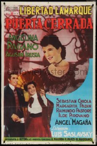 3y0199 CLOSED DOOR Argentinean 1939 pretty Libertad Lamarque, Angelina Pagano & Agustin Irusta!