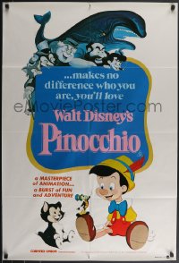 3y0389 PINOCCHIO Aust 1sh R1982 Disney classic cartoon about a wooden boy who wants to be real!