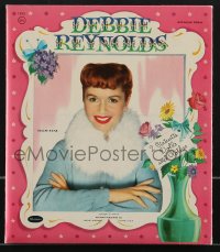 3y0339 DEBBIE REYNOLDS Whitman Publishing softcover book 1957 paper doll cut-outs with many outfits!